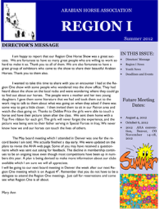 Region 1 Summer newsletter